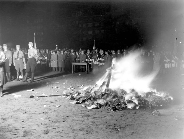 Nazis burning books, Berlin, 1933